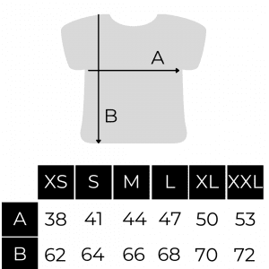 Tabla medidas camisetas